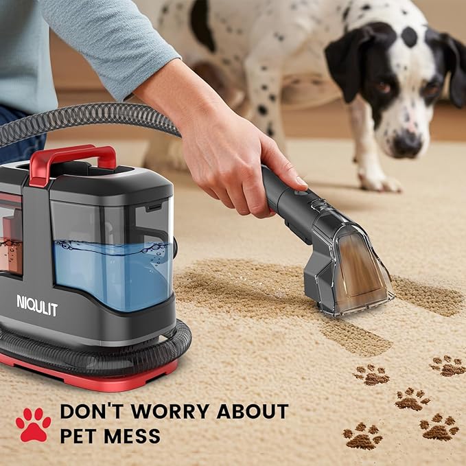 Portable Carpet & Upholstery Cleaner Machine, 15Kpa Strong Suction Spot Cleaner - Image 6