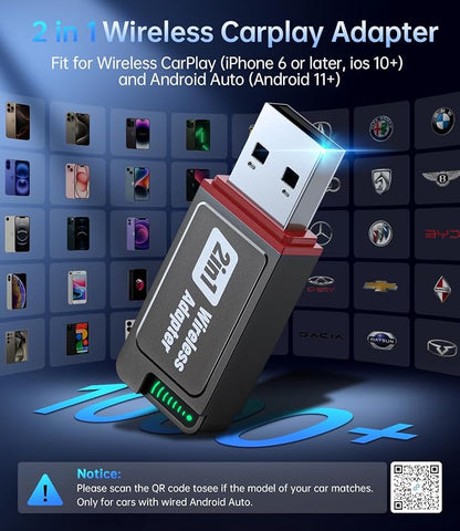 Wireless Carplay Adapter, 2025 Upgrade Mini USB Design - Image 7