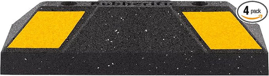 Rubberific Heavy Duty Rubber Parking Stop Durable Easy to Install Reflective by Rubberific