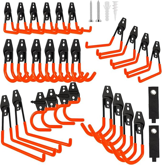 Garage Hook Heavy Duty Wall Storage Hangers, 28 Pack Garage Storage Hooks Steel by Unknown
