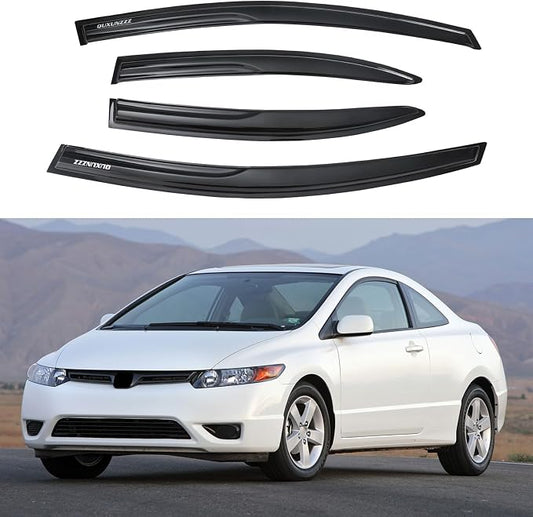 Rain Guards Side Window Visor Vent Outside Mount by Quxunzzzmakeup