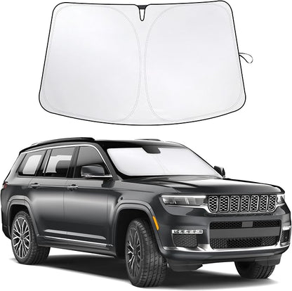 Econour Windshield Sun Shade for 2011-2025 Jeep Grand Cherokee/Grand Cherokee L by EcoNour