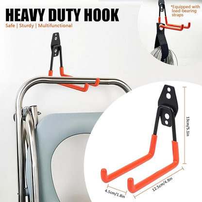 Heavy-Duty Garage Hooks -4 Pack Type medium J - Image 2