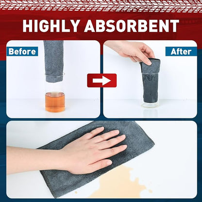 Microfiber Cleaning Cloths Bulk-50 Pack, Ultra Absorbent Microfiber Towel Weave - Image 3