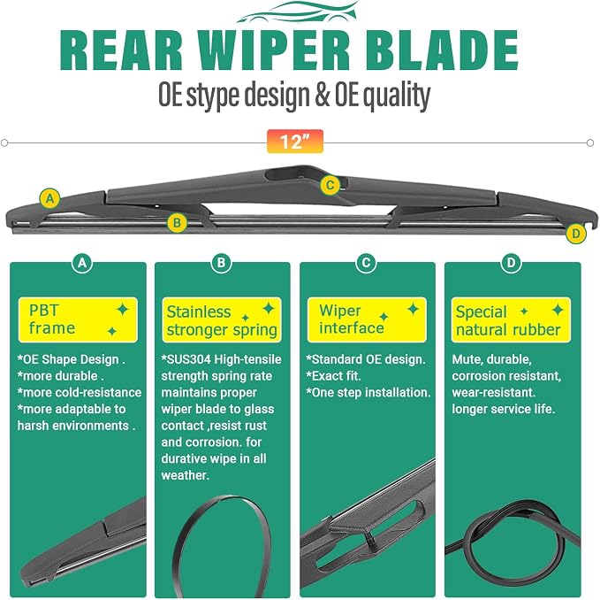 26" 15" 12" Windshield Wiper Blades Replacement - Image 4