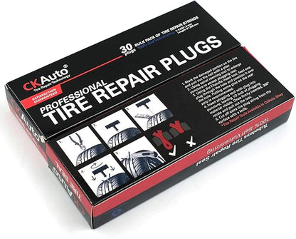 CKAuto 30pcs 8" Brown Tire Repair Strings, Automotive Tool Tire Repair Plugs - Image 6
