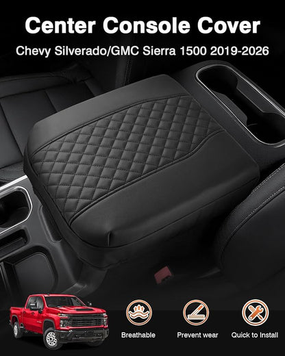 Shademax Center Console Cover for Chevy Silverado/GMC Sierra 1500 2019-2025 2026 - Image 2