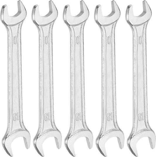HARFINGTON 5pcs Double Open End Wrench 10mm x 12mm Metric 15 Degree Offset by HARFINGTON