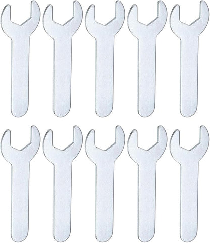 HARFINGTON 10pcs Small Wrench 13x70x1.5mm Metric U-Shaped Single Open Ended by HARFINGTON