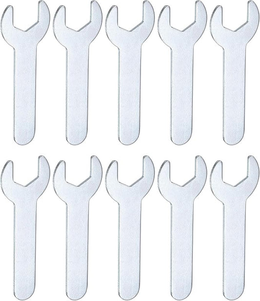 HARFINGTON 10pcs Small Wrench 13x70x1.5mm Metric U-Shaped Single Open Ended by HARFINGTON