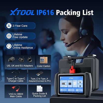 XTOOL IP616 V2.0 OBD2 Scanner Diagnostic Tool - Image 9
