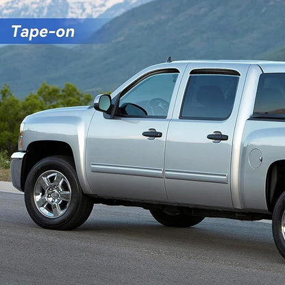 Window Visors Rain Guards for 2007-2013 Chevy Silverado/GMC Sierra - Image 4