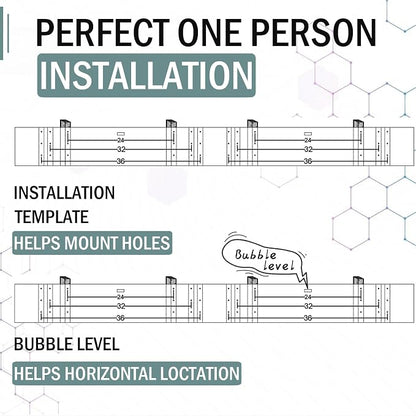 4-Pack 2x4ft Garage Shelving Wall Mounted, 4 ShelfTotal 16 ft Garage Wall - Image 5