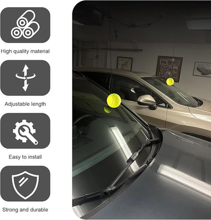 2PCS Garage Tennis Ball Parking Aid, Precise Car Stop Indicator - Image 3