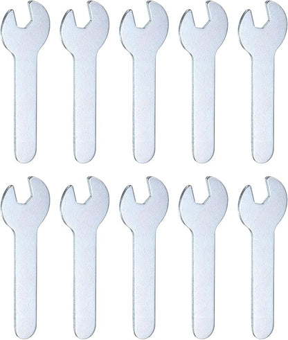 HARFINGTON 10pcs Small Wrench 7x66x1.5mm Metric U-Shaped Single Open Ended by HARFINGTON