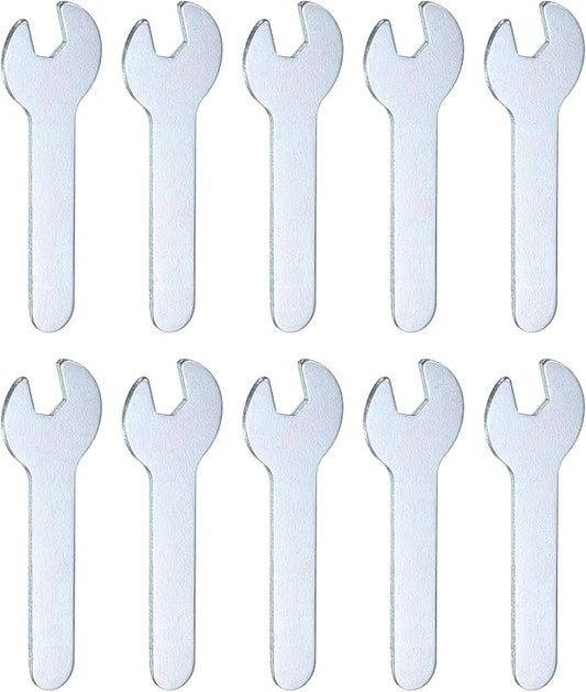 HARFINGTON 10pcs Small Wrench 7x66x1.5mm Metric U-Shaped Single Open Ended by HARFINGTON