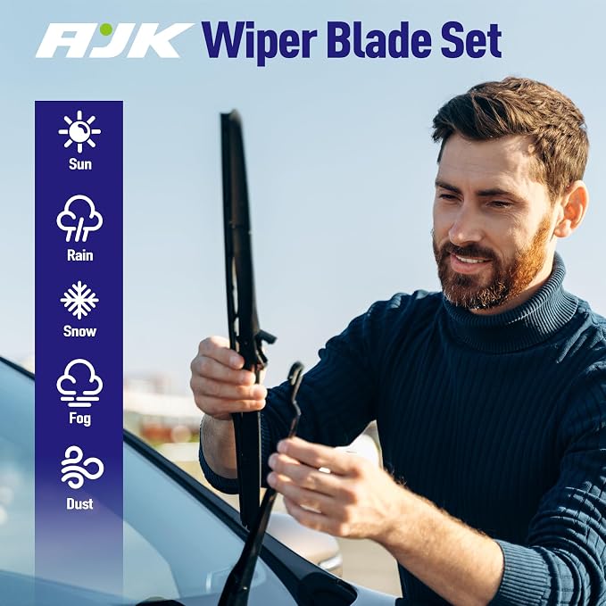 AJK Front Windshield Wiper for Honda Ridgeline 2017 2018 2019 2020 2021 2022 - Image 7
