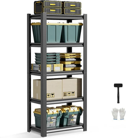 JHYKHG 63" H Storage Shelves, 5-Tier Heavy Duty Garage Shelving, Adjustable by Unknown