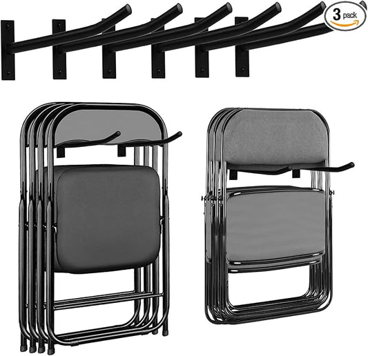 Garage Storage Mechanism Wall Mounted, Folding chair storage rack, Garden Tool by Unknown