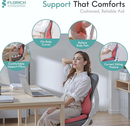 FLORICH Car Seat Cushion and Lumbar Support Pillow - Image 4