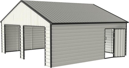 23 x 22 Metal Shed, Metal Garage Building - Image 4