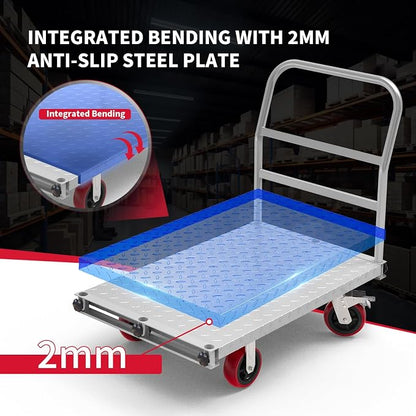 2IN1 Steel Panel Truck Cart, Lumber Cart Drywall Dolly，2500LBS Heavy Duty - Image 3