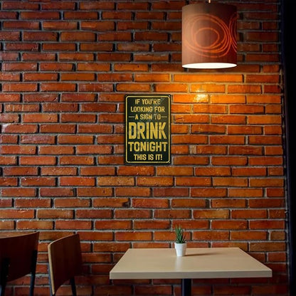 "Sign to Drink Tonight" Funny Bar Sign or Man Cave Decor | 12x8″ Durable - Image 5