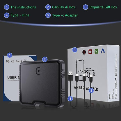 Wireless CarPlay Adapter for Convert Wired to Wireless Car Play Adapter Fast - Image 8