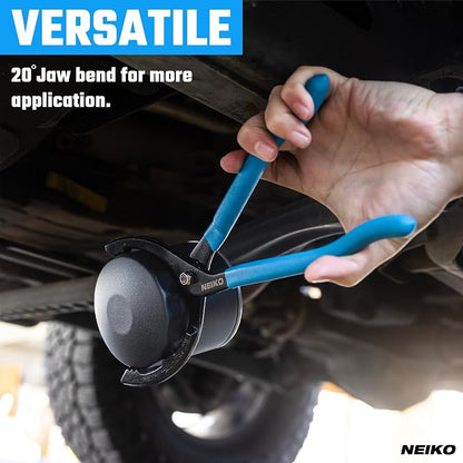 NEIKO 03422A Oil Filter Wrench, 12” Adjustable Oil Filter Pliers, 3 Adjustable - Image 4