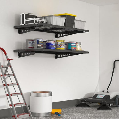 FLEXIMOUNTS 2 Pack 2x4ft Garage Storage 24x48 inch Bike Wall Shelving Rack - Image 2