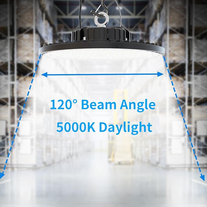 2 Pack UFO LED High Bay Light 200W, 29000 LM, 5000K - Image 4