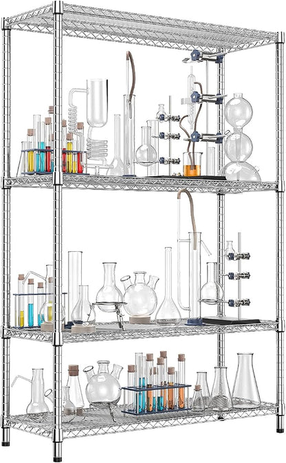 IZEUK 2640 LBS Garage Shelving Wide Storage Shelves 4 Tier Metal Shelves Heavy - Image 9