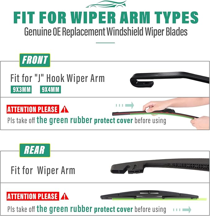 28" 12" 12" Windshield Wiper Blades Replacement - Image 8