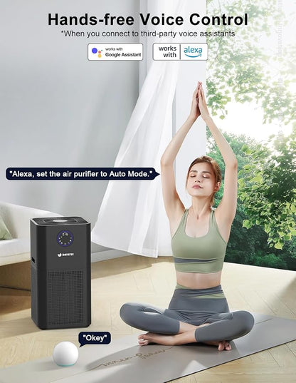 4000ft² Air Purifiers for Home Large Room, Smart WIFI Air Purifiers APP & Alexa - Image 4
