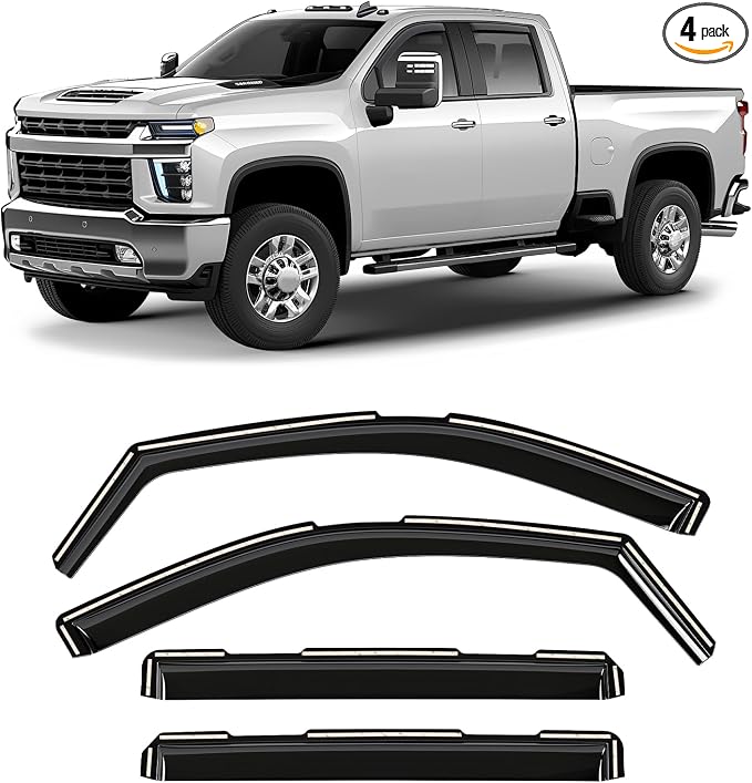 Window Deflectors Smoke Tinted in-Channel Side Window Vent Visor Deflectors by Unknown