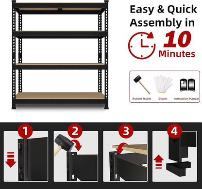 36" W x 16" D x 55" H Adjustable Garage Storage Shelves - Image 7