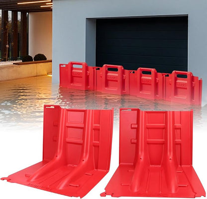 Flood Prevention Barrier, ABS L-Type Baffle Water Barrier Reusable, Door Flood by Unknown