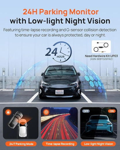 70mai Dash Cam Front and Rear - Image 6