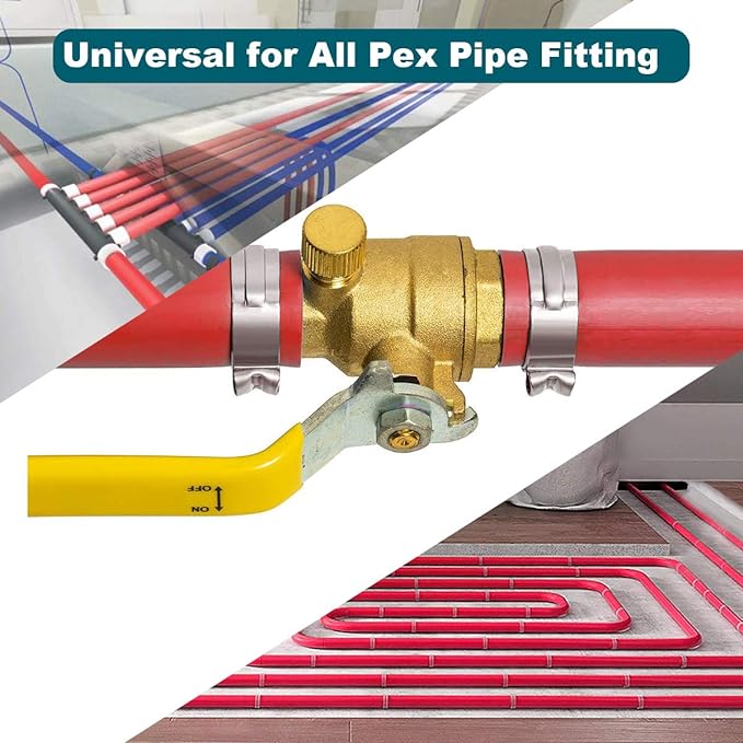 LOKMAN 50 Pack 1 Inch PEX Cinch Clamps, Stainless Steel Cinch Crimp Rings Pinch - Image 5
