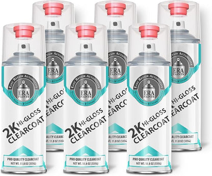 ERA Paints 2K High Gloss Automotive Clear Coat Spray/Aerosol Can – Professional by ERAPaints-AutomotiveTouchUpPaint