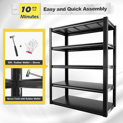 REIBII Garage Shelving Heavy Duty Storage Shelves, Extra Large Adjustable - Image 8