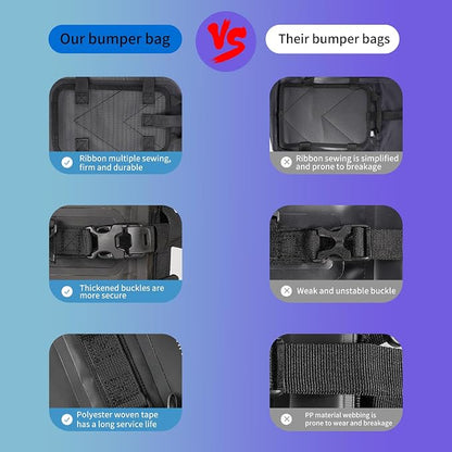 Motorcycle Tail Bag Front Bumper Bag, 8L Roll-top Waterproof Motor Saddle - Image 4