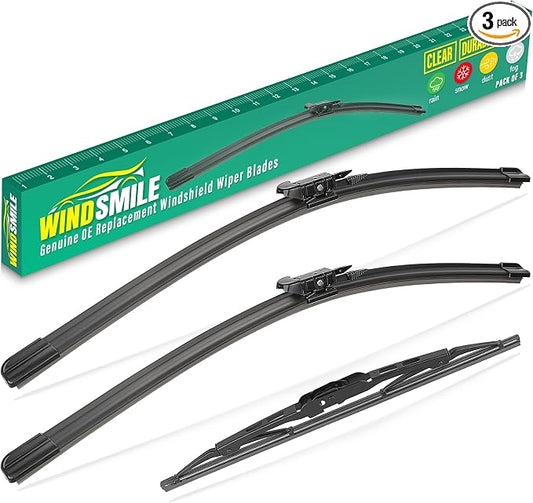 24" 21" 11" Windshield Wiper Blades Replacement by WINDSMILE