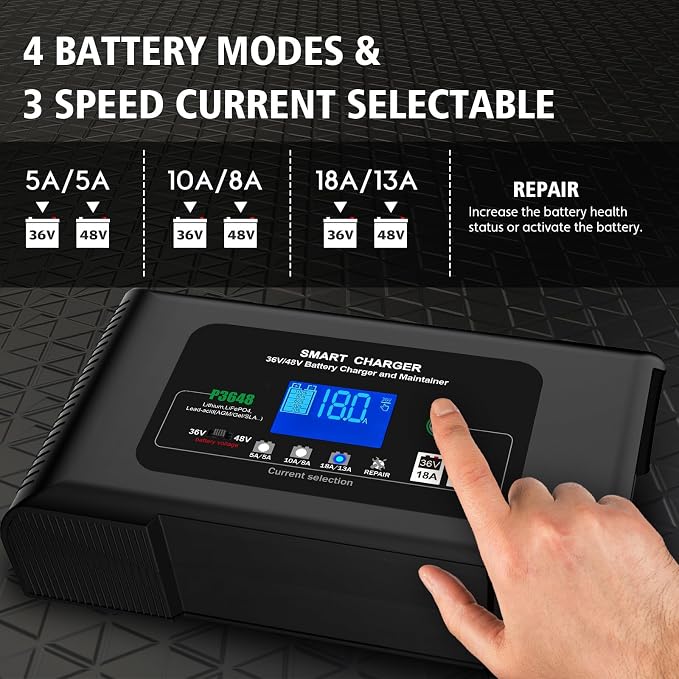 Golf cart Battery Charger, 48V 13A and 36V 18A Trickle Charger, 48 Volt cart - Image 2