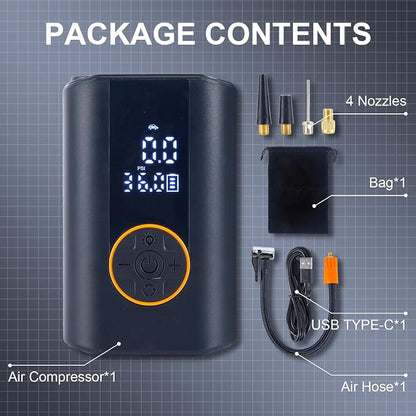 Tire Inflator Portable Air Compressor Cordless Rechargeable Mini Air Pump - Image 8