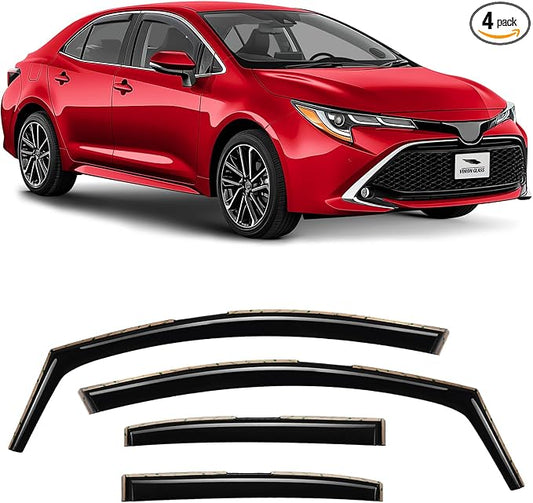Voron Glass in-Channel Extra Durable Rain Guards by VoronGlass-highqualityautoaccessories