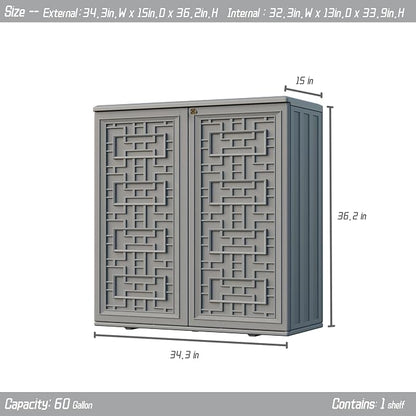 Indoor Outdoor Storage Cabinet Waterproof - Image 3