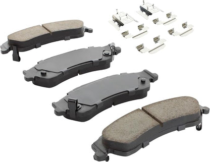Premium Semi-Metallic Rear Brake Pads Compatible - Image 2