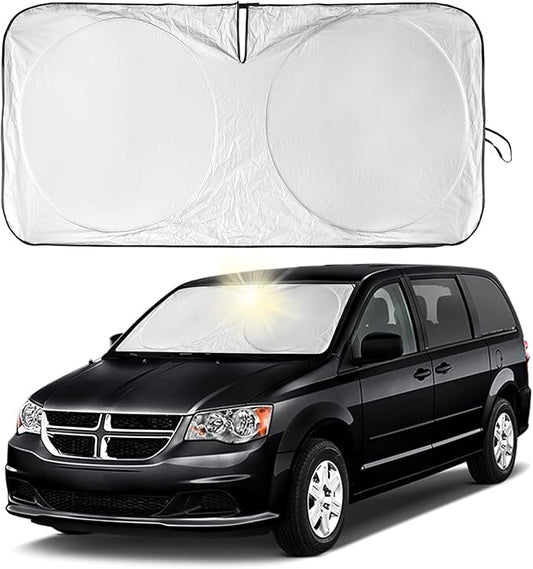 for Dodge Caravan 2006-2024 Front Windshield Sun Shade Sunshade-for Dodge by INSAUTO