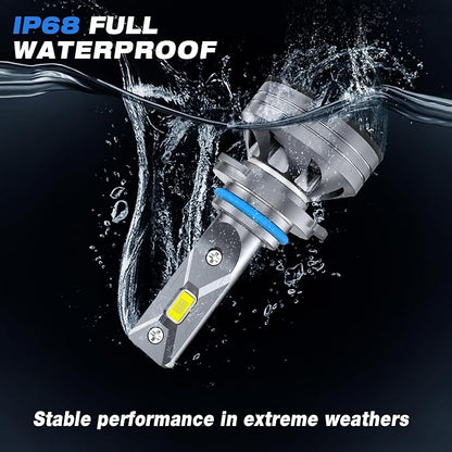 FAHREN 9006/HB4 Driving Bulbs, 24000 Lumens Super Bright 6500K Cool White 9006 - Image 4